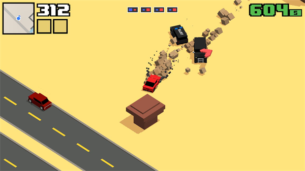 像素公路飙车2截图1