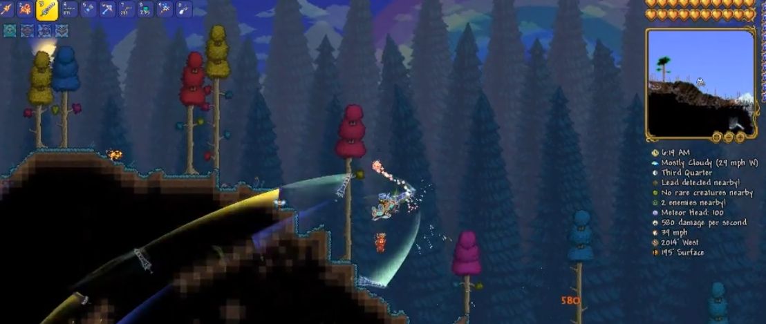 泰拉瑞亚如何快速找到附魔剑方法