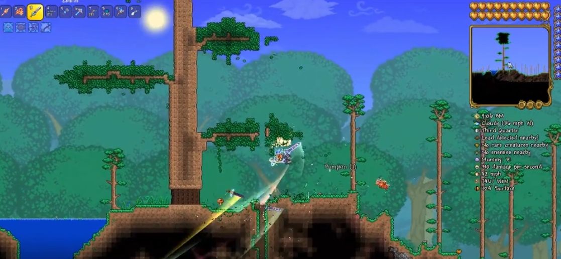 泰拉瑞亚如何快速找到附魔剑方法