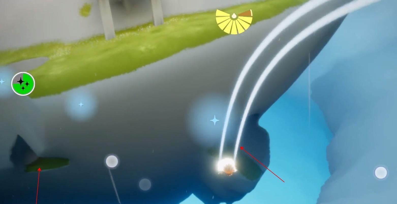 光遇怎么从空中旋转下落