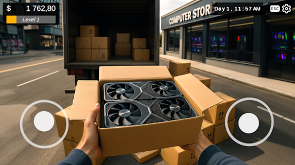 电脑游戏机商店模拟器手游截图2