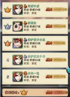 少年三国志荣耀等级怎么用