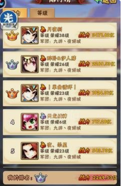 少年三国志荣耀等级怎么用