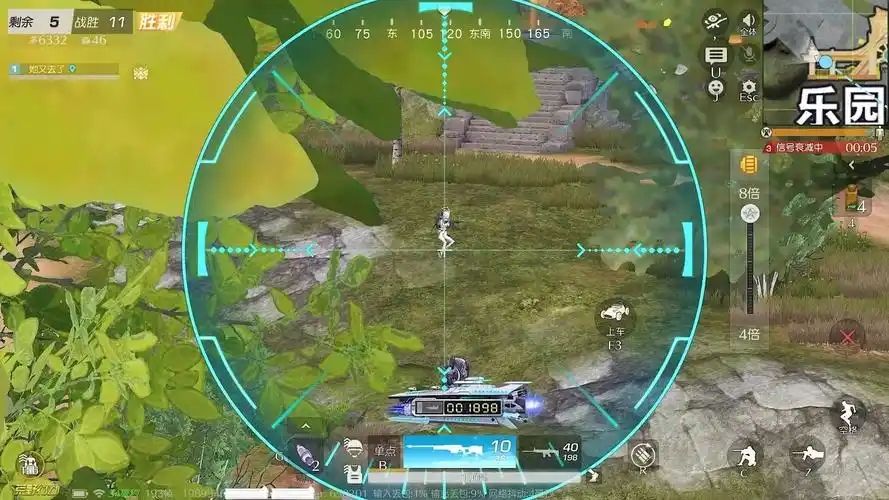 荒野行动中如何在高处狙击敌人