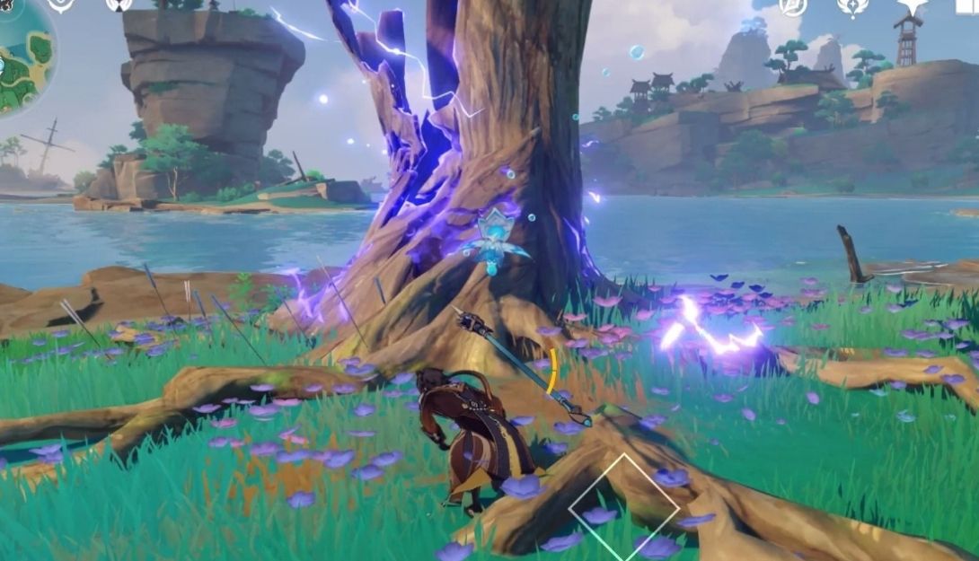 原神鸣神山下洞的结界怎么开