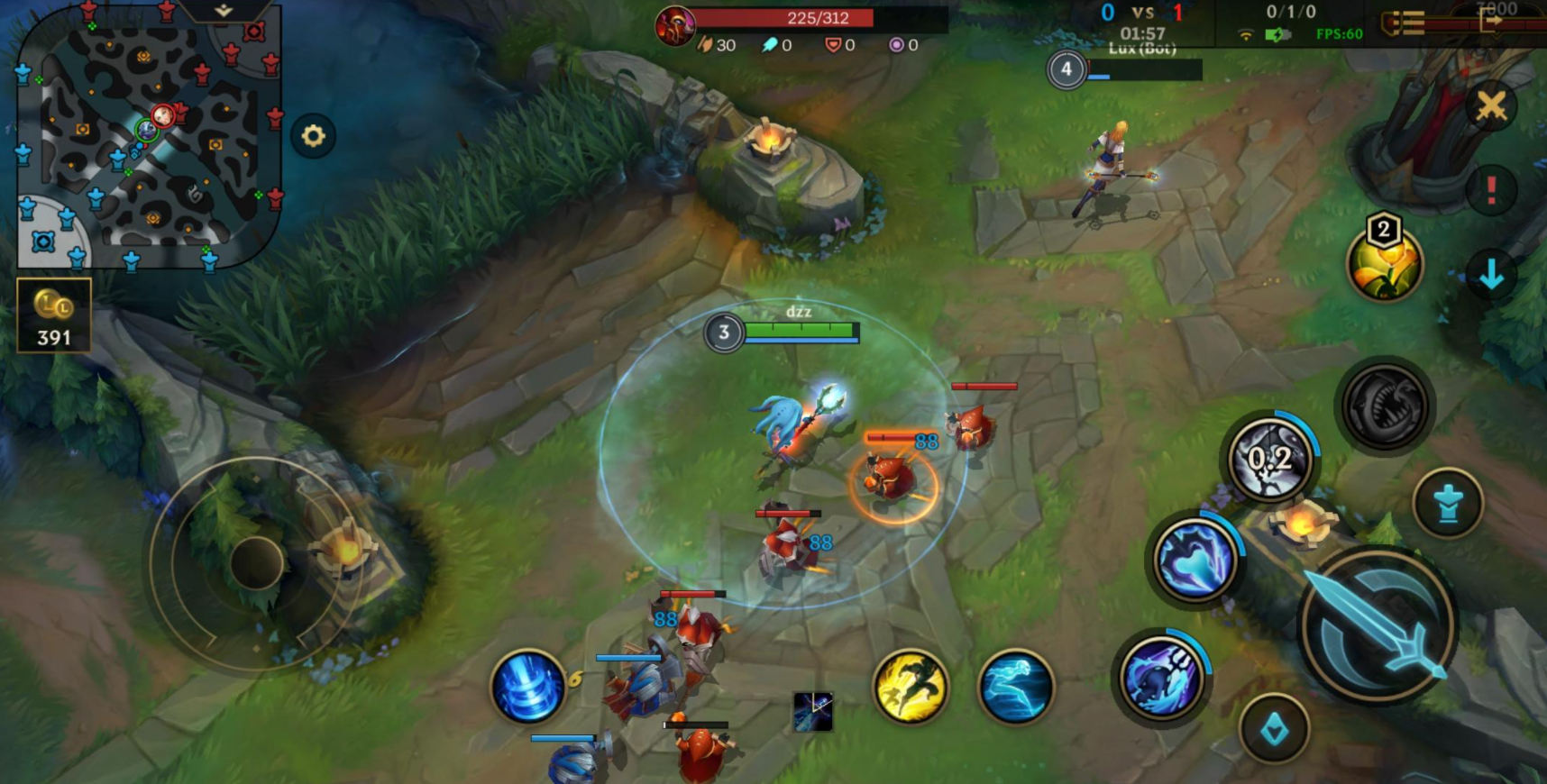 英雄联盟手游如何精准补刀