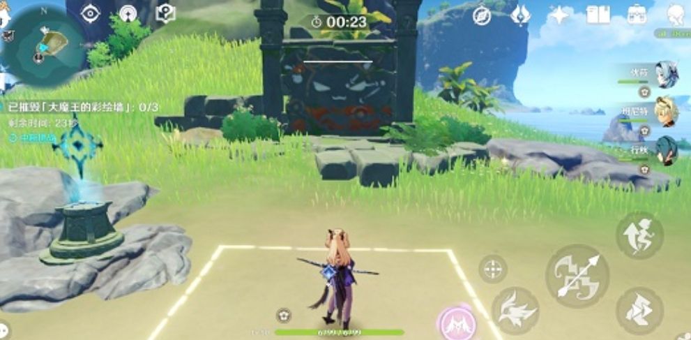 原神大魔王的彩绘墙怎么打 原神大魔王的彩绘墙怎么打