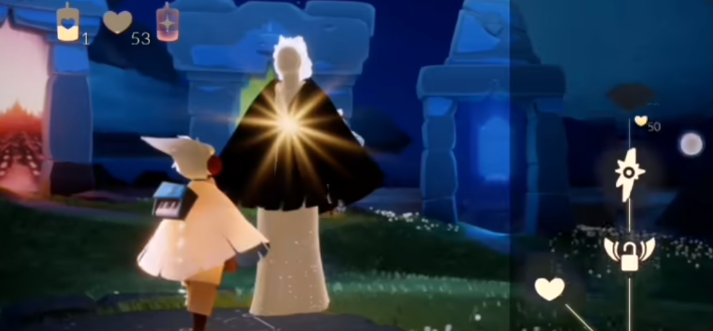 光遇黑脸怎么搭配斗篷