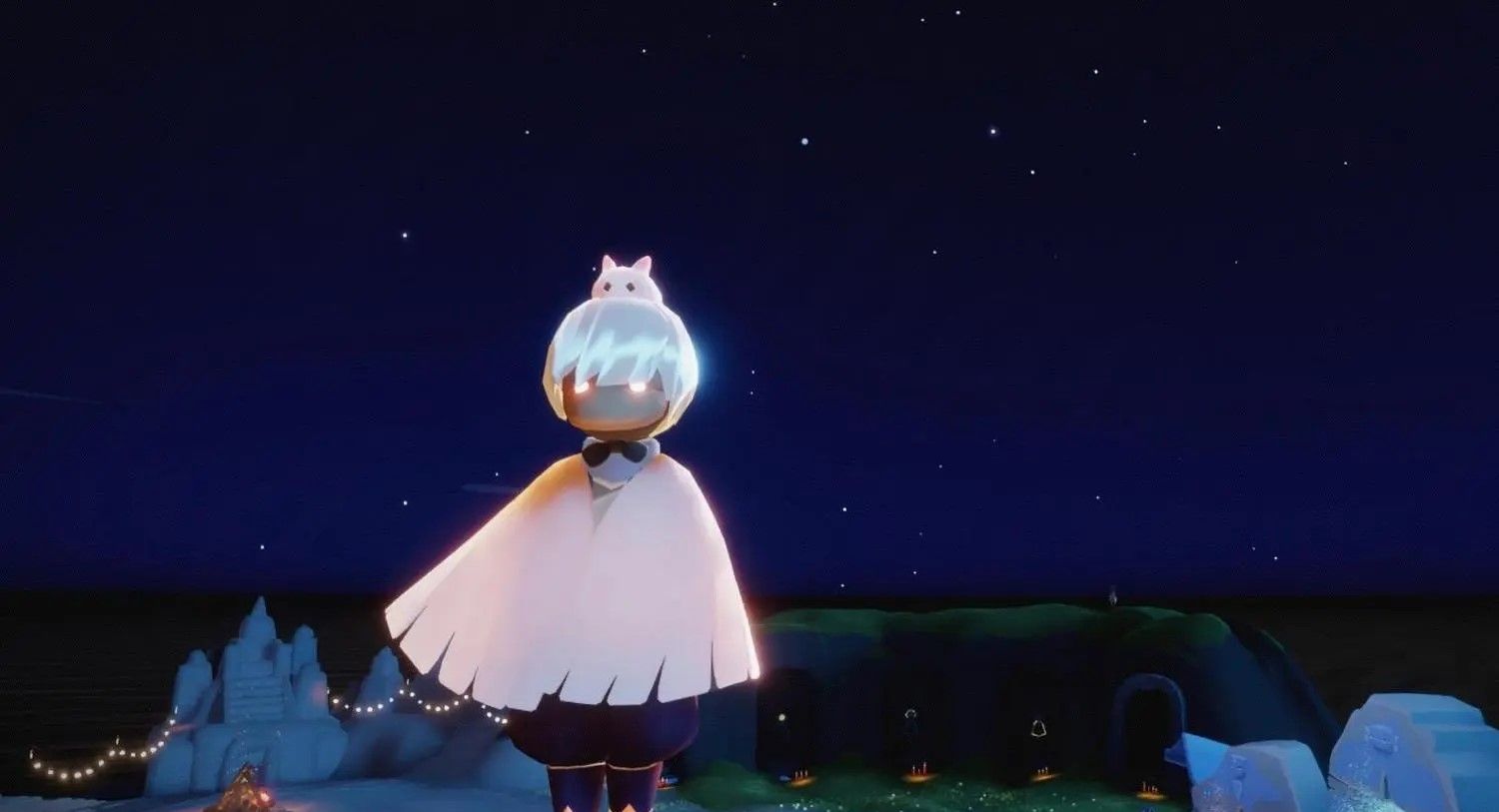 光遇黑领结怎么搭