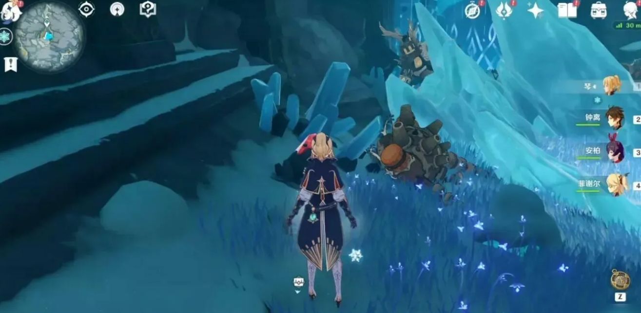 原神雪山石门怎么开