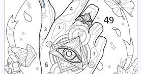女孩彩色绘画 女孩彩色绘画